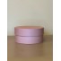 Короткая круглая коробка 20 см Нежно розовый